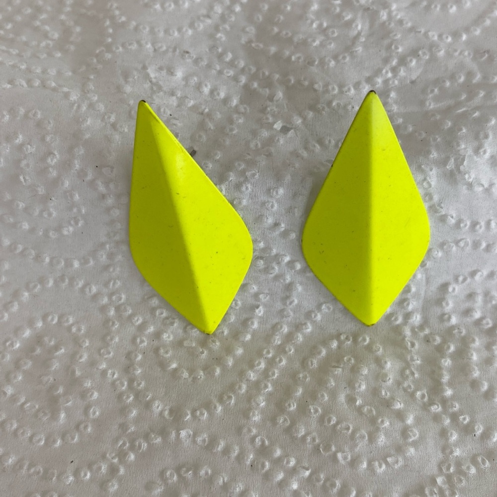 Vintage 1980's Metal Earrings